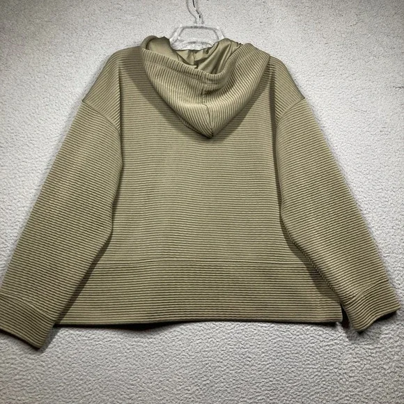 DKNY Hoodie Women's XXL Olive Green Full Zip Athleisure Relaxed Comfort - Picture 10 of 11